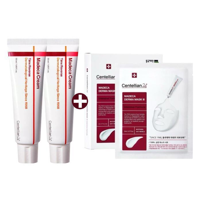 [CENTELLIAN24] Madeca Cream Season 7 50ml x 2 + 10 Mask Packs Time Reverse TECA