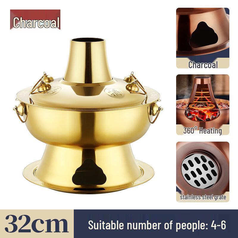 Traditional Copper Charcoal Hot Pot