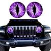 1 Paar Beast Eyes Koplampstickers Realistische Oogstickers Weerbestendig UV-Bestendig Vinyl Eenvoudige Applicatie Uniek Accent voor Vrachtwagens & Off-Road