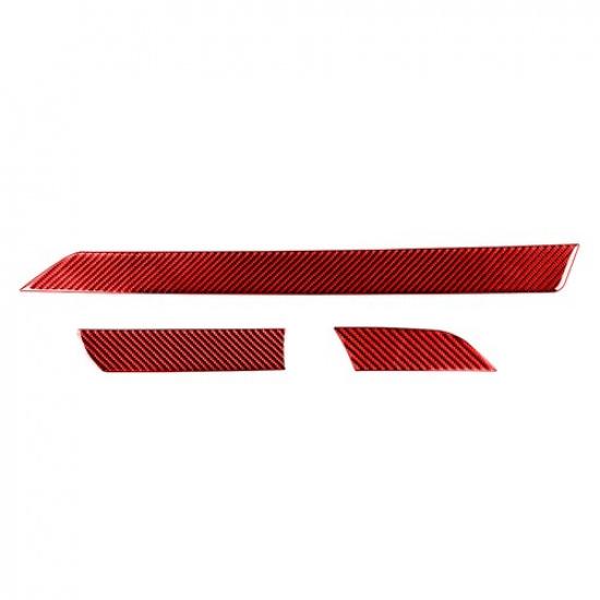 LHD Carbon Fiber Inner Dashboard Panel Cover Trim For Toyota Tundra 2014- 18