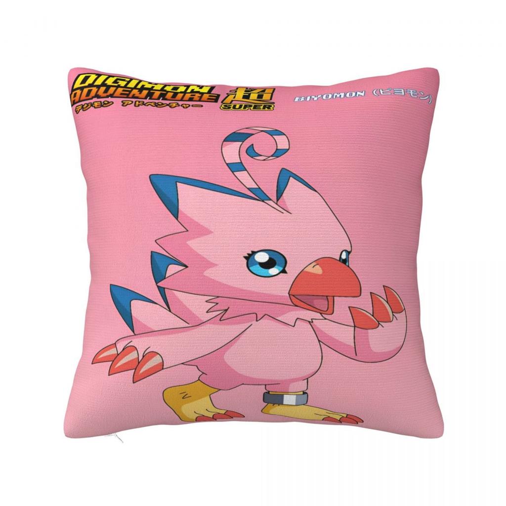 Stylish Bedroom Digital Monster Digimon Decoration Pillowcase Merch Pillow Cover Zipper Multi-Size