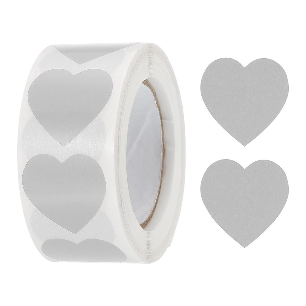 500/1000Pcs Heart Shaped Sticker 1Inch Self-Adhesive Love Label Heart Decorations Stickers for Envelope Valentine Day Wedding