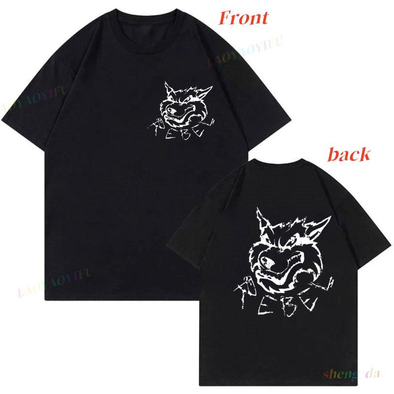 

Casual Funny Personality Sport Loose Rebel Wolf T-shirt Fitness Graphic T-shirts Retro Style Cotton Unique Hot Selling Clothes 5XL різнокольоровий