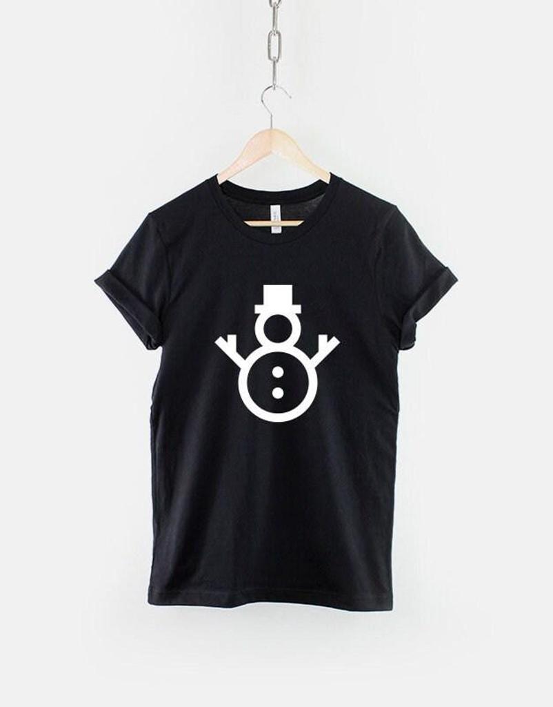 Snowman Christmas Shirt, Cute Festive Winter Graphic Tee Gift