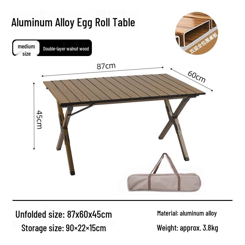 NuFeng 150CM Outdoor Portable Aluminum Folding Camping Table
