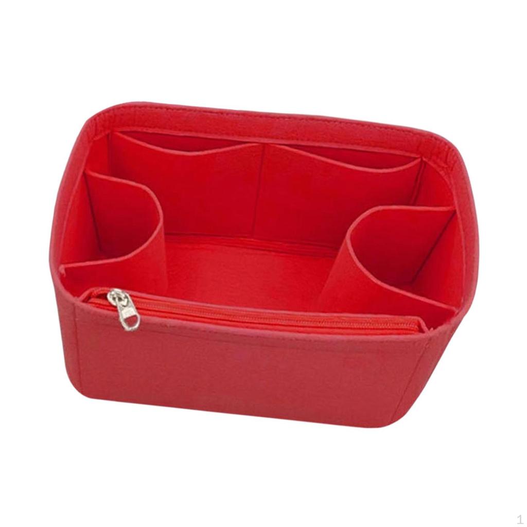 Beach Bag Organizer Lightweight Cosmetic Felt Handbag Organiser