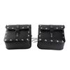 1 Pair Motorcycle Saddlebags Stylish PU Leather Side Bags Universal Luggage Storage Organizer Saddlebag Tool Bag