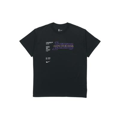 NBA Courtside Los Angeles Lakers Short Sleeve Training T-Shirt Men Tops Black CK8028-010