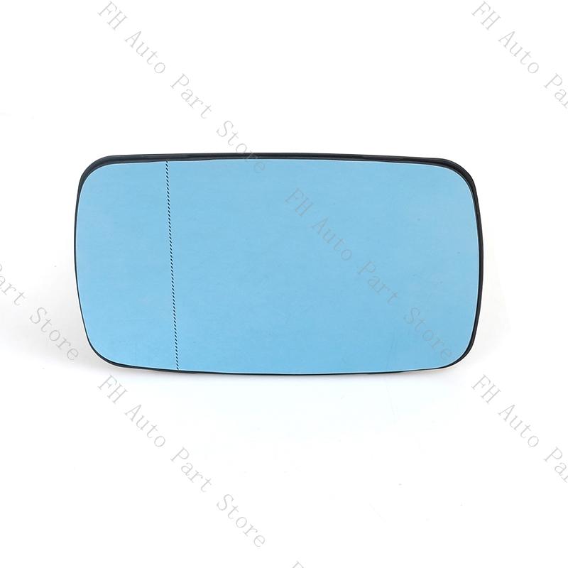 

For BMW 3-Series E46 / 5-Series E39 Sedan Wagon 1997 1998 1999 2000 2001 2002 2003 Blue Heated Rearview Side Mirror Glass Lens