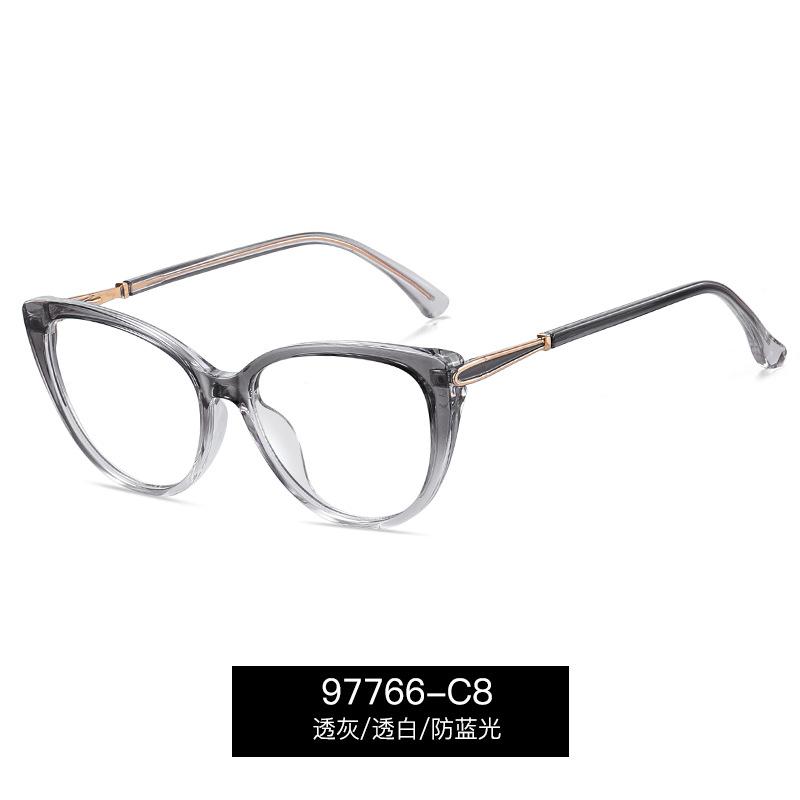 Fashion Cat Eye Myopia Glasses For Women Outdoor UV Protection Prescription Glasses Spring hinge Near Sight Eyeglasses