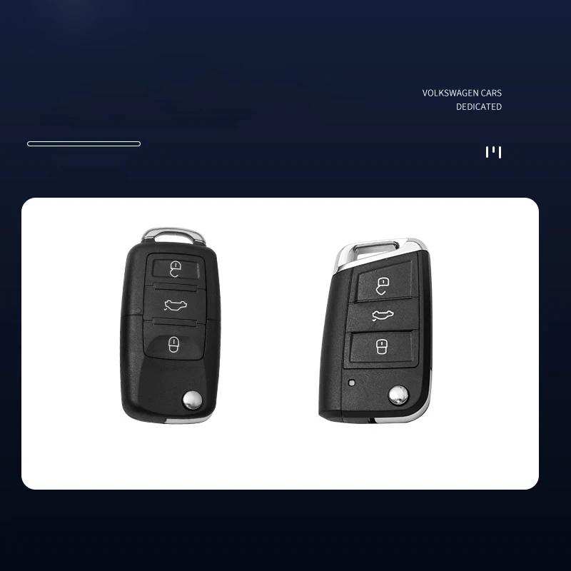 2025 New Car Flip Remote Key Fob Case Cover Protector Shell Bag For Skoda Octavia A5 A7 Fabia Superb Kodiaq Karoq Keychain Acces