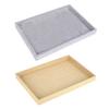 Velvet Ring Earrings Trays Showcase Display Jewelry Organizer Box Showcase