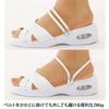 Nursery Lightweight EVA Air Size 9846401A Turn-Color 2-Way Sandals, Women's, LL, White,