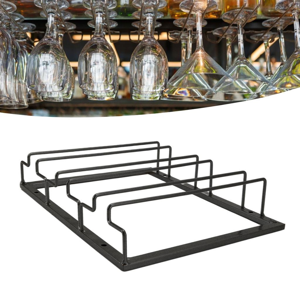 Iron Art Upside Down Wine Glass Holder European   Hanging Wine Glass Rack Under Cabinet