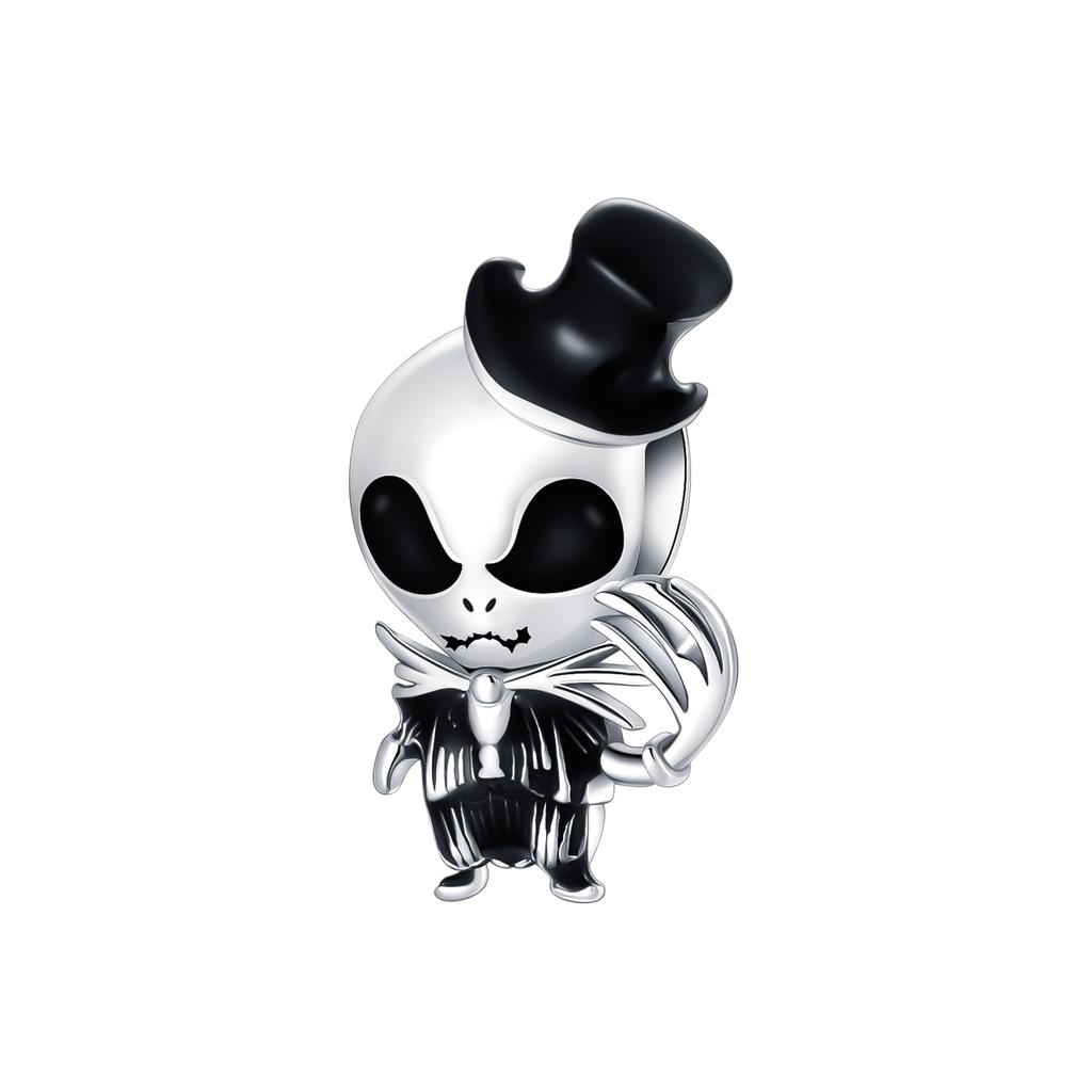 Skull Demon Pumpkin Head Ghost Halloween Pendant Jewelry Beads For Original Bracelet Plata De Ley Boutique Charms Gift