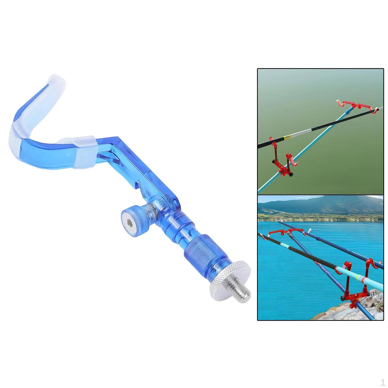 Adjustable Fishing Rod Holder Stand for Anglers Blue Single Head