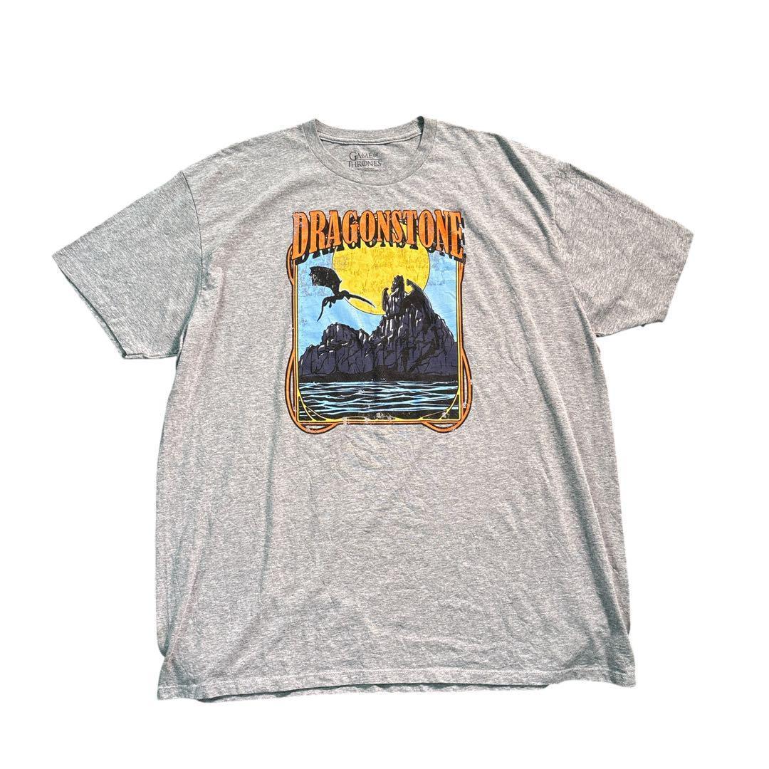 

[USED] 7TSM2DRAGONSTONE Game T-shirt, Gray, Size 3L, Used