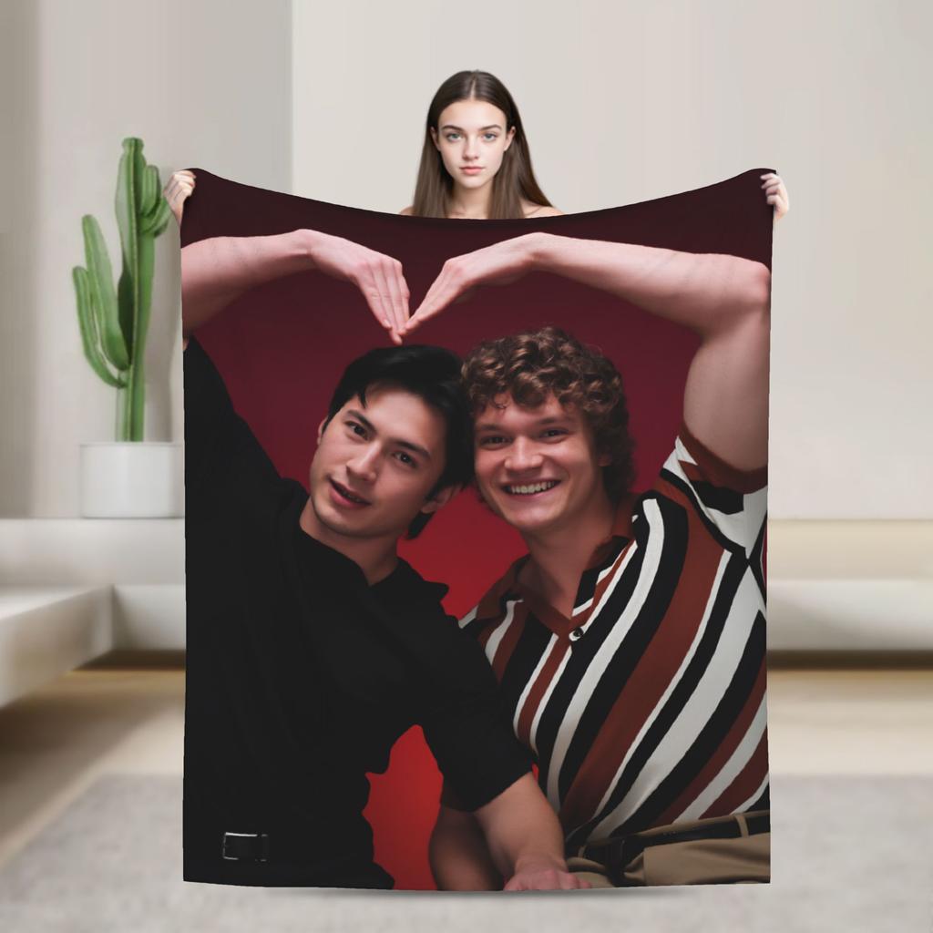 Soft Blanket Travel Shane Hollander Heated Rivalry Throw Blanket  Flannel Bedspread For Couch Chair Sofa Bed Fashion Sofa Bed