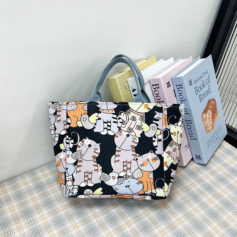 

Новая холщовая сумка с принтом от производителя, повседневная женская модная портативная сумка под мышкой, женская сумка one size fits all синий