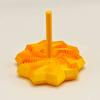 1PCS 3D Printed Decagonal Fingertip Decompression Soothing Toy with Handle To Expand Sensory Decompression Star-shaped Novelty Gyro