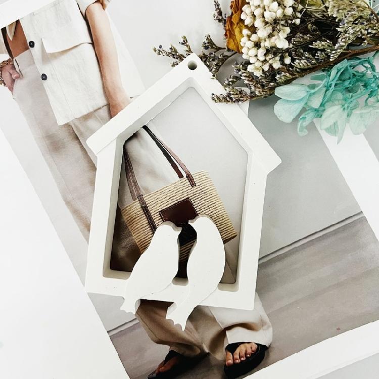 Birds Hanging Ornament Molds Birds House Hanging Silicone Mould Baking Molds Home Decorations Craft Supplies