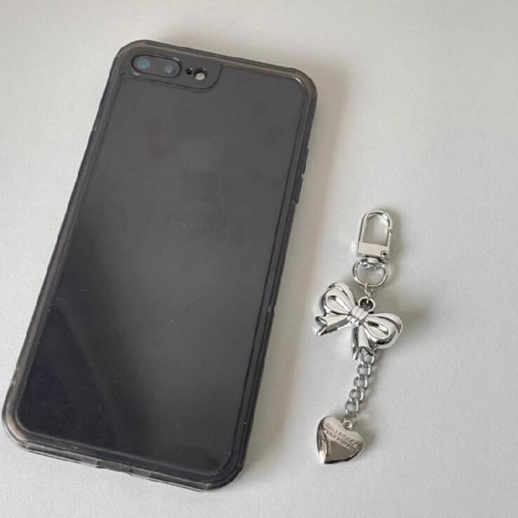 Fashion Heart Bowknot Chain Keychain Hanging Decorations Keyring Ornament