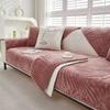 Winter Thick Plush Sofa Cover for Living Room Soft Velvet Sofa Mat Chaise Lounge Towel Universal Non-Slip Couch Back Slipcovers
