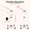 LCD Ozone Facial Steamer Height Adjustable Sprayer 360° Rotatable Movable Skin Care Equipment for Clean Skin, Beauty Salon, Spa