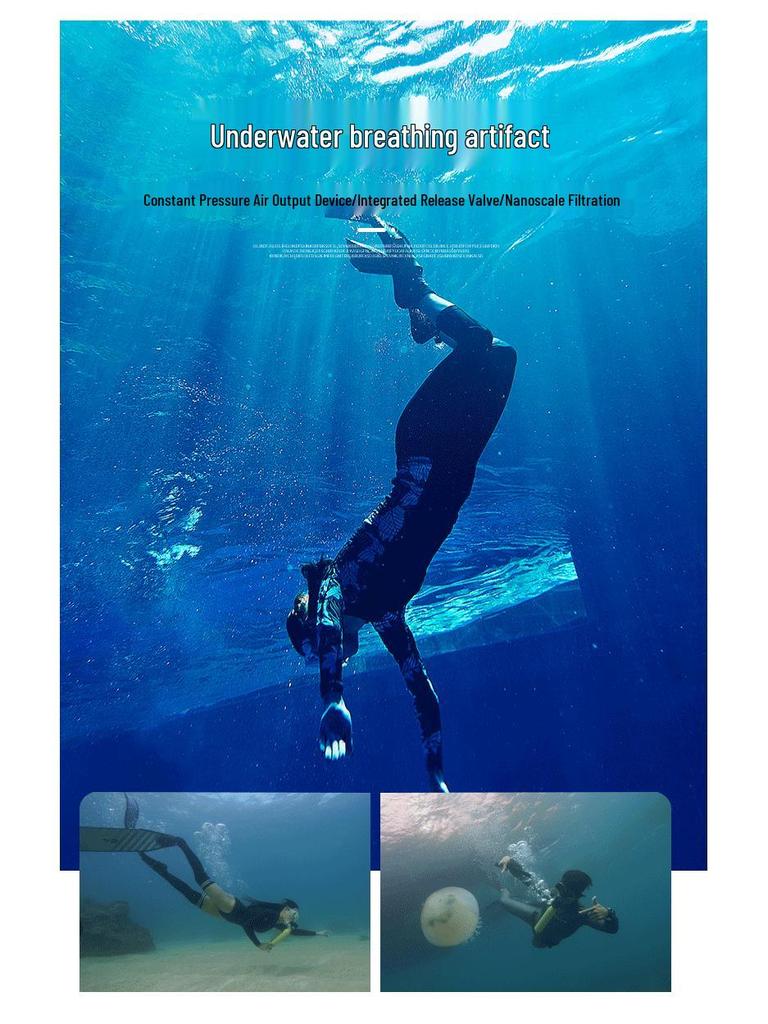 DCCMS 500ML Scuba Diving Cylinder with Regulator - Outdoor Diving Equipment