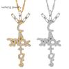 Goth Cactus Jack Pendant Necklace Iced Cubic Zircon Plated Gold Silver Color Hip Hop Jewelry For Men Women Kpop