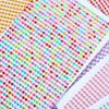 3mm bunte Kristall-Acryl-Diamant-Aufkleber für Gesicht, Auto und Kinderbasteln