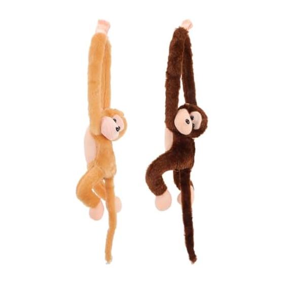 Hanging Monkey Plush Toys, Set of 2, Animal Toys for Kids and Adults, Home Decor
