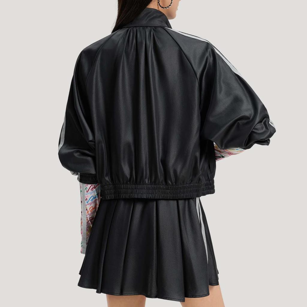 adidas Women's DCE WV Satin Jacket Black KS0039
