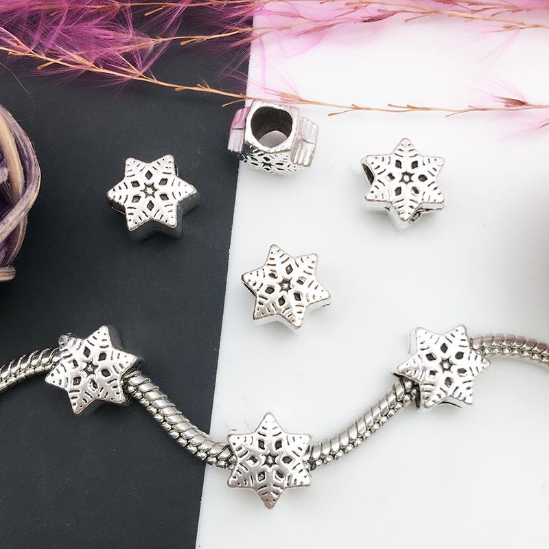 

Alloy Leaf Bead - Large Hole (4-5mm) - Bracelet Accessory for Kids