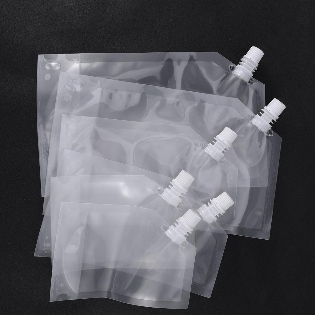 Buy 6PCS Concealable Plastic Heavy Duty Reusable Wine Pouch for