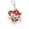 Raiden Shogun Klee Nahida Q Type Genshin Impact Cartoon Keychain Acrylic Bag Keyring Pendant Trendy Gift