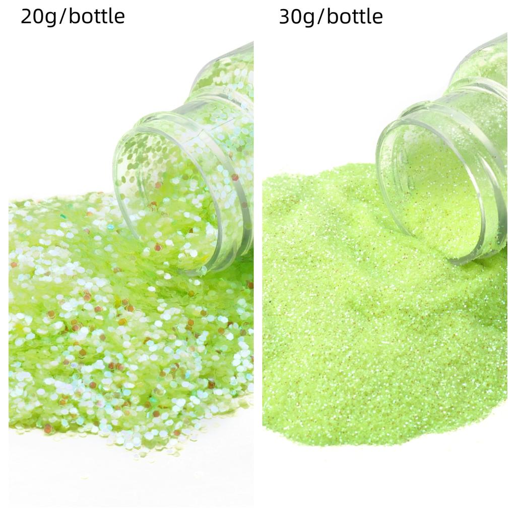 20/30g Glitter Sprinkles Powder Colorful Hexagonal Sparkly Powder Nail Art For Handicraft Creative Nail Paillette Decoration