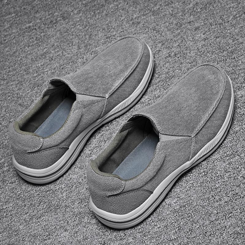 Mode Herren Sneaker Canvas Atmungsaktiv Herren Walking Fahrschuhe Bequem Outdoor Herren Flats Freizeitschuhe Tenis Masculino