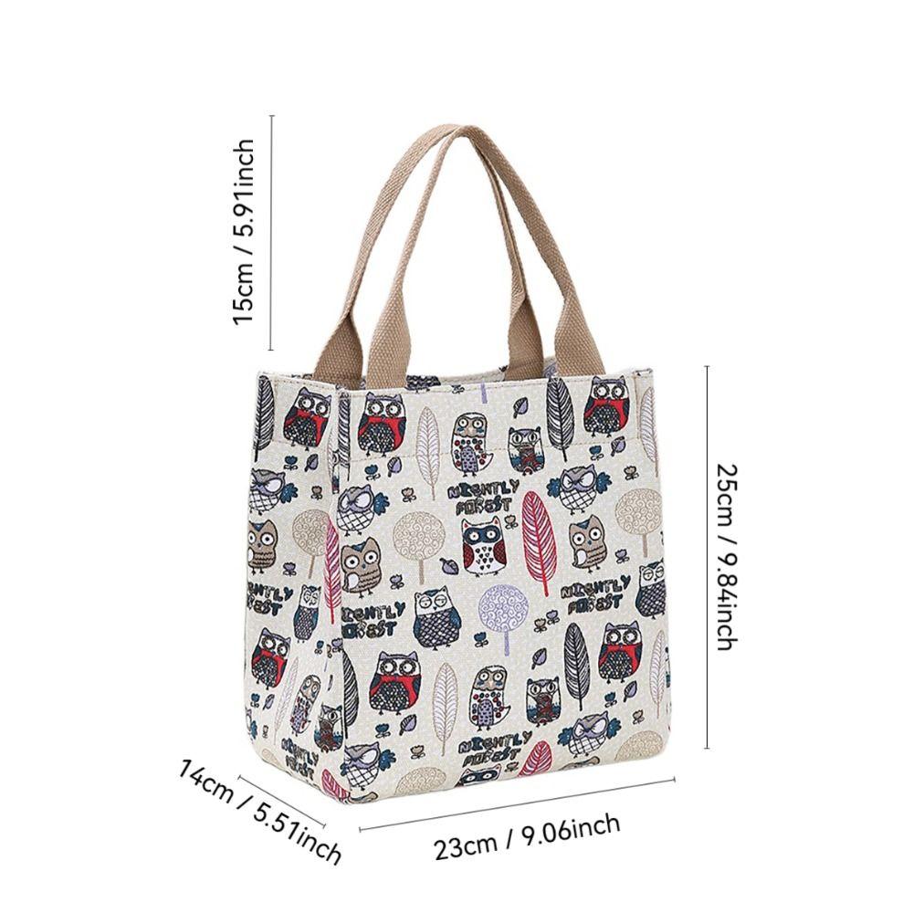 Cartoon Lunchbox Verdickte Tragetasche Niedliche Aufbewahrungstasche Arbeit