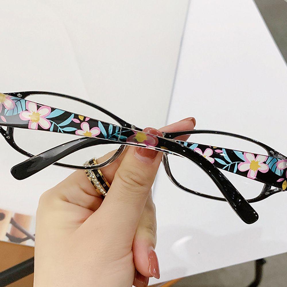 Magnifying Printing Frame Anti Blue Light Presbyopia Eyeglasses Folding Reading Glasses Presbyopic Women Computer Eyewear