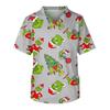 Men's Casual Short-Sleeved V-Neck Printed Front Pocket Top