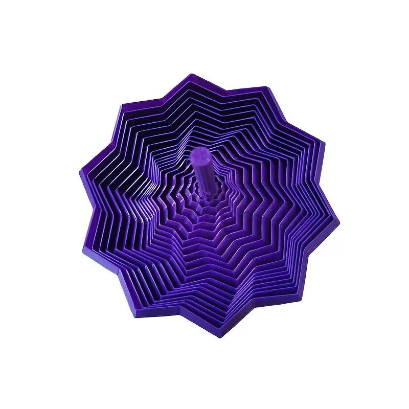 1PCS 3D Printed Decagonal Fingertip Decompression Soothing Toy with Handle To Expand Sensory Decompression Star-shaped Novelty Gyro