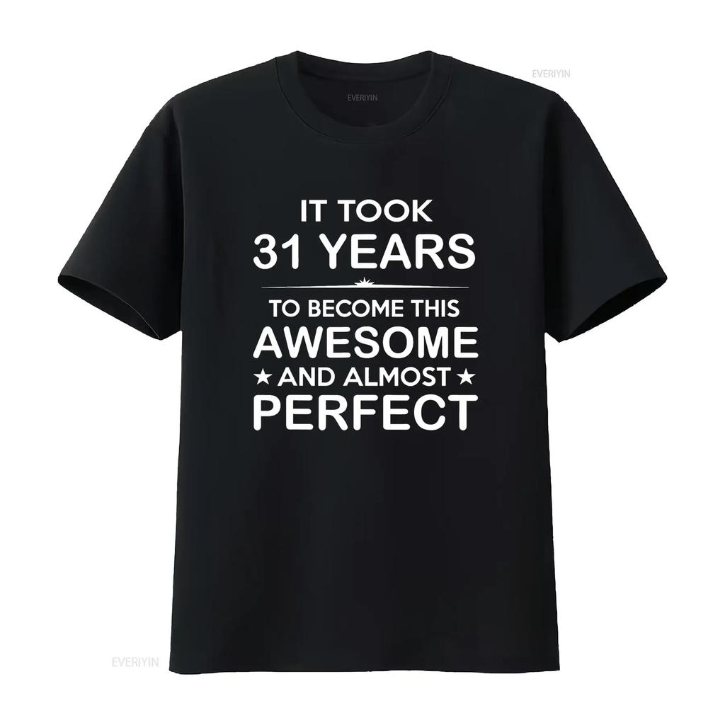 31 Year Old 31st Birthday Ideas for Him Dad T Shirt vintage Washed graphic Versatile Breathable Slightly Comfortable homme