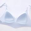 Fenteng Seamless Comfortable Nipple Rubber Soft Support Simple Thin Underwear Women's No Steel Ring Text Bra