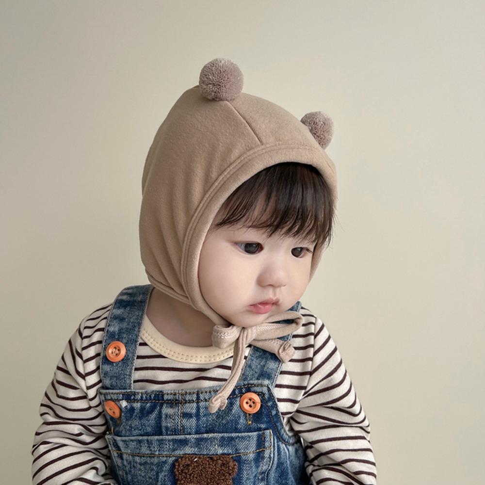 Kawai Bear Rabbit Ear Baby Knitted Cap Warm Ear Protection Cap New Winter Baby Earmuffs