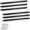 Set of 6x Aluminum Edge Furniture Handles, Matt Black, for Furniture, 436mm