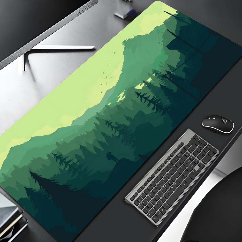 Firewatch Mouse Pad Edge Big Gaming Locking Computer Gamer Large Rubber Art Mousepad Laptop Anime Desk Mat