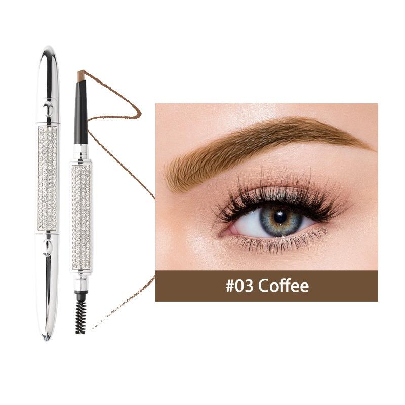 

YOUNG VISION Stargazer Silver Tube Карандаш для бровей с двумя концами, устойчивый к размазыванию, безопасный для цвета, со сменным карандашом