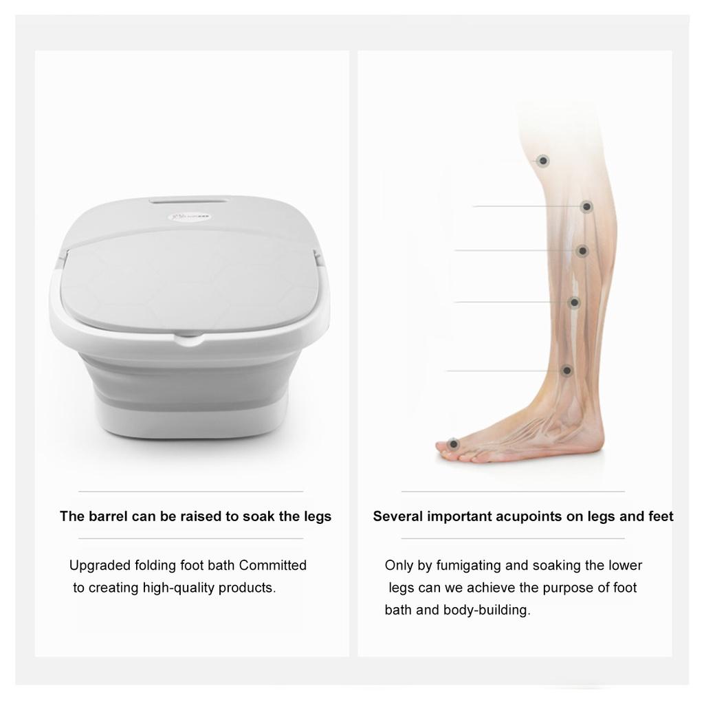 Electric Massage Constant Temperature Spa Surf Foot MASSAG Household Foldable Foot Massager Automatic Heating Foot Bath Bucket
