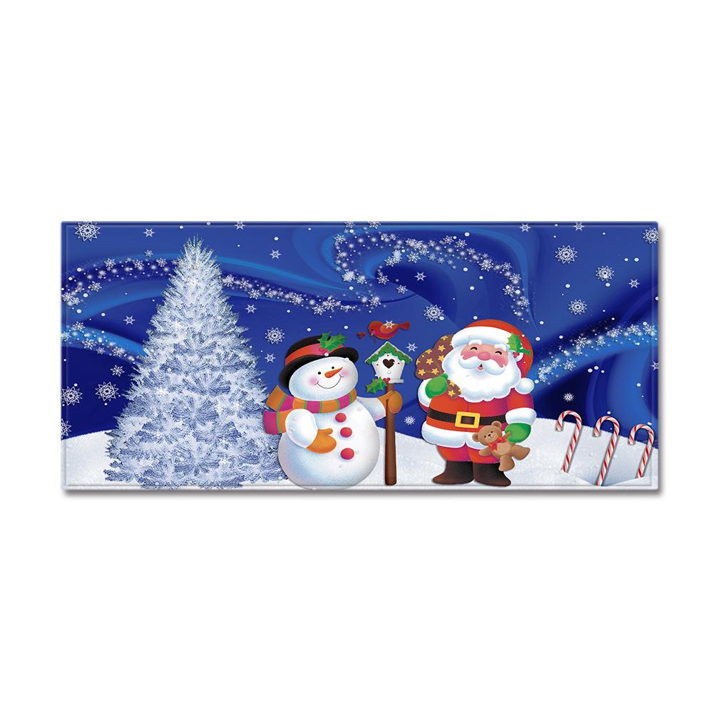 Christmas Kitchen Sand Carpet Doormat Long Floor Mat